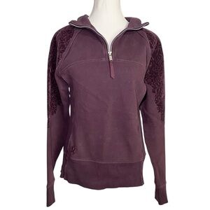 lululemon athletica Women's Plum Half-Zip Sweatshirt